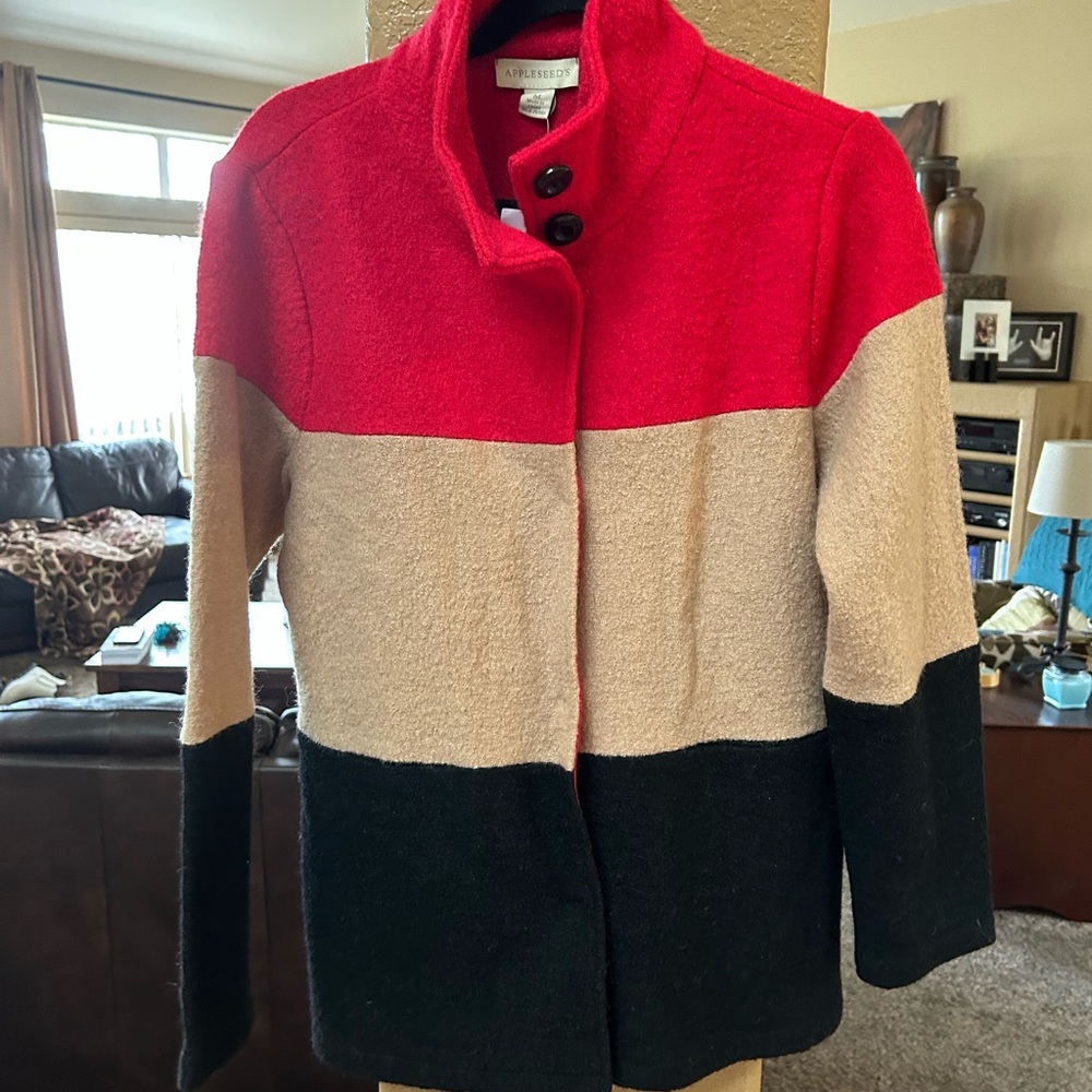 Medium appleseeds wool jacket